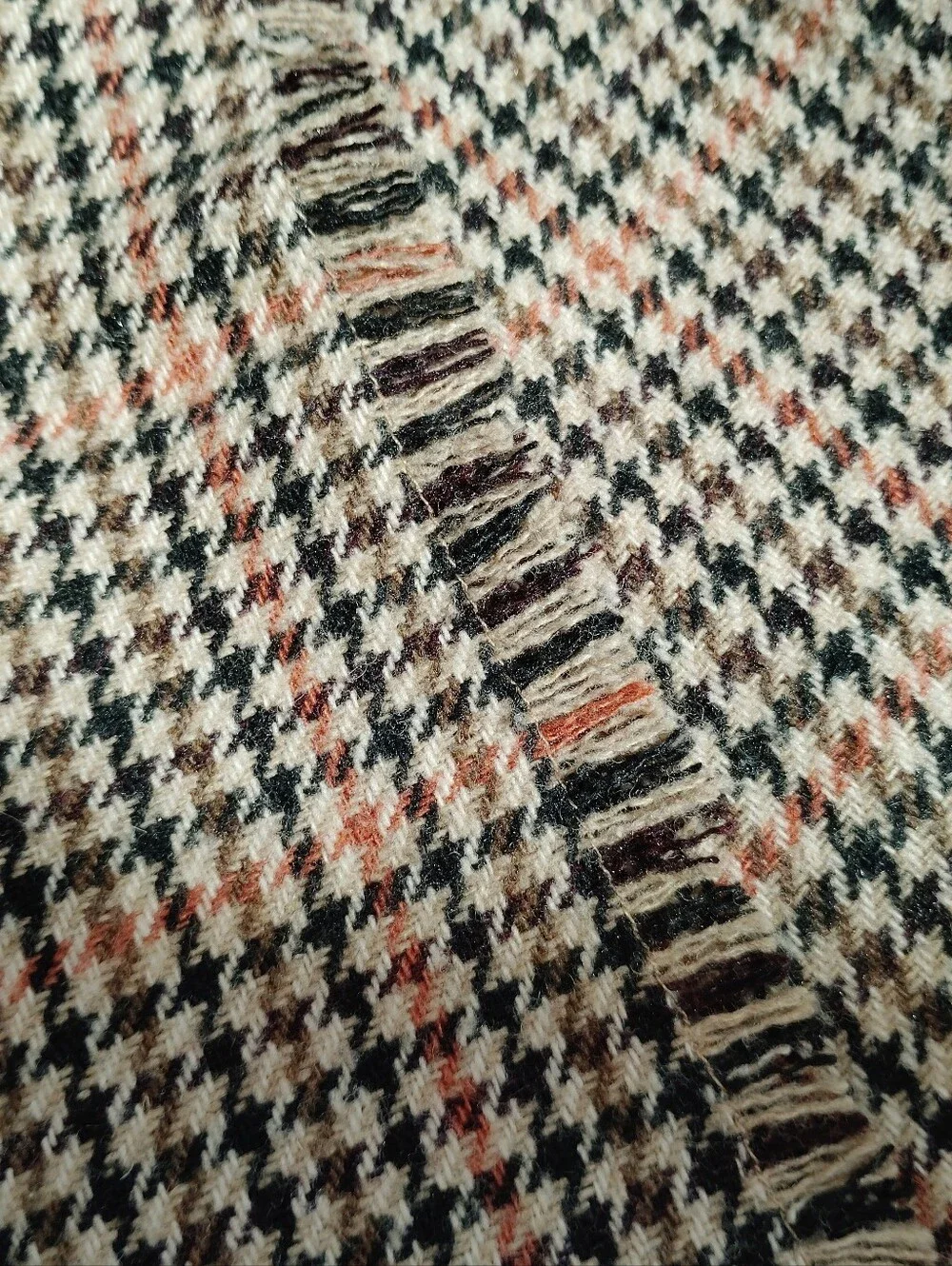 Urban Outfitters Plaid Houndstooth Flannel Wrap Skirt / Size Medium
